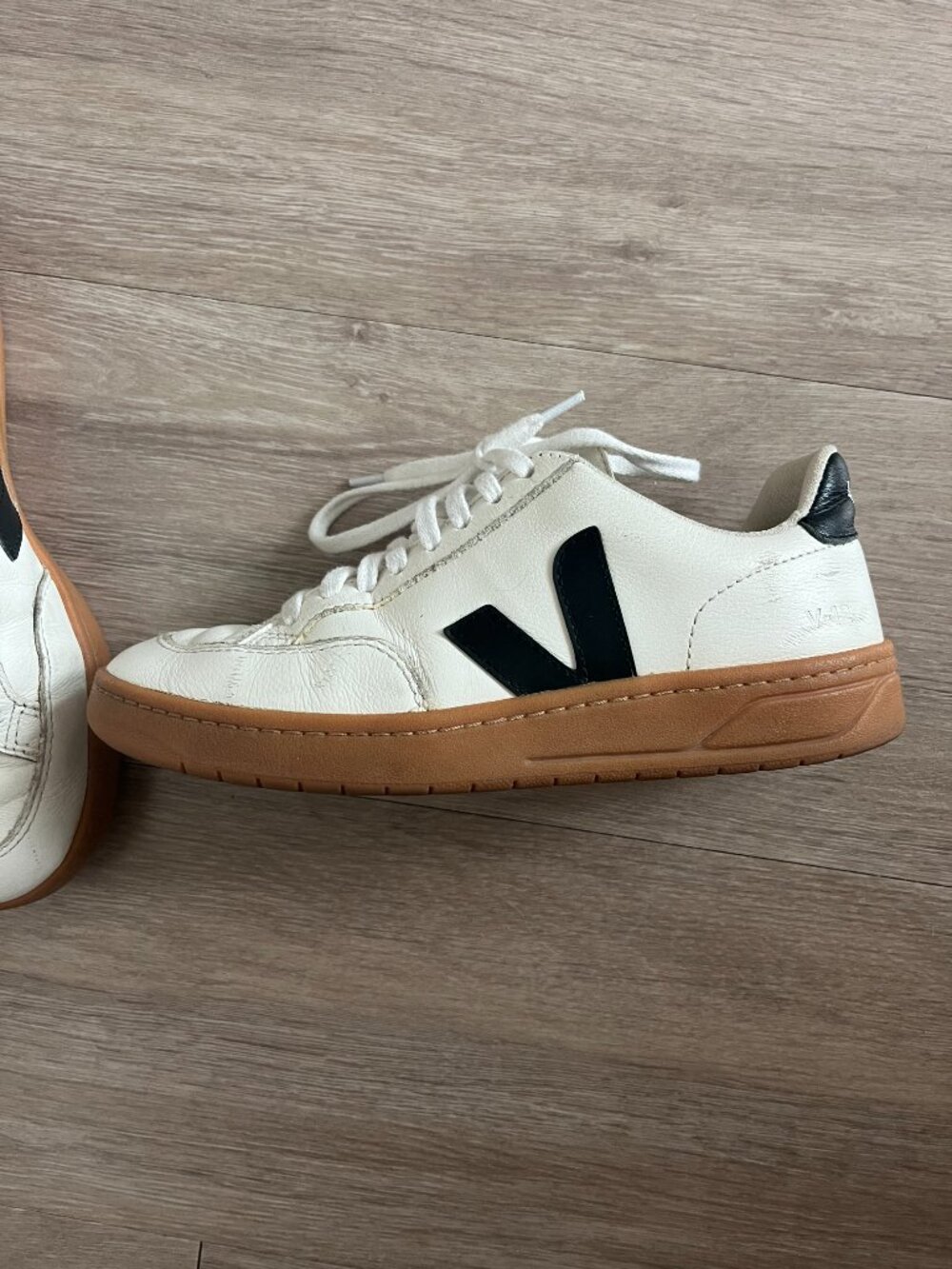 Veja V-12 White Gum Sole Sneakers
